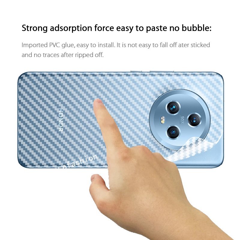 Miếng Dán Bảo Vệ Lưng Trong Suốt Bằng Sợi Carbon Cho honor Magic 5 pro 5G Magic5