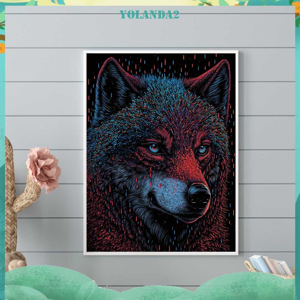 Tranh Đính Đá Kim Cương Toàn Bộ 5D DIY Hình Vẽ Động Vật