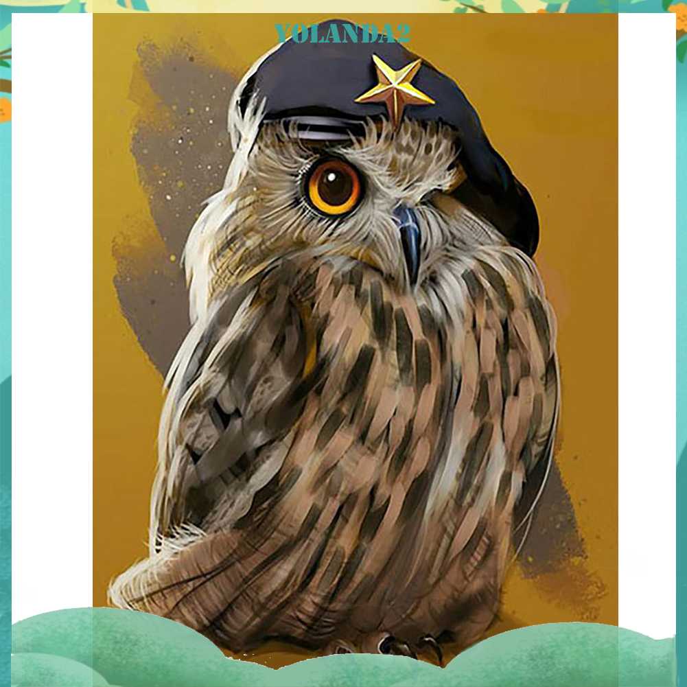 Tranh Đính Đá Kim Cương Toàn Bộ 5D DIY Hình Vẽ Con Cú