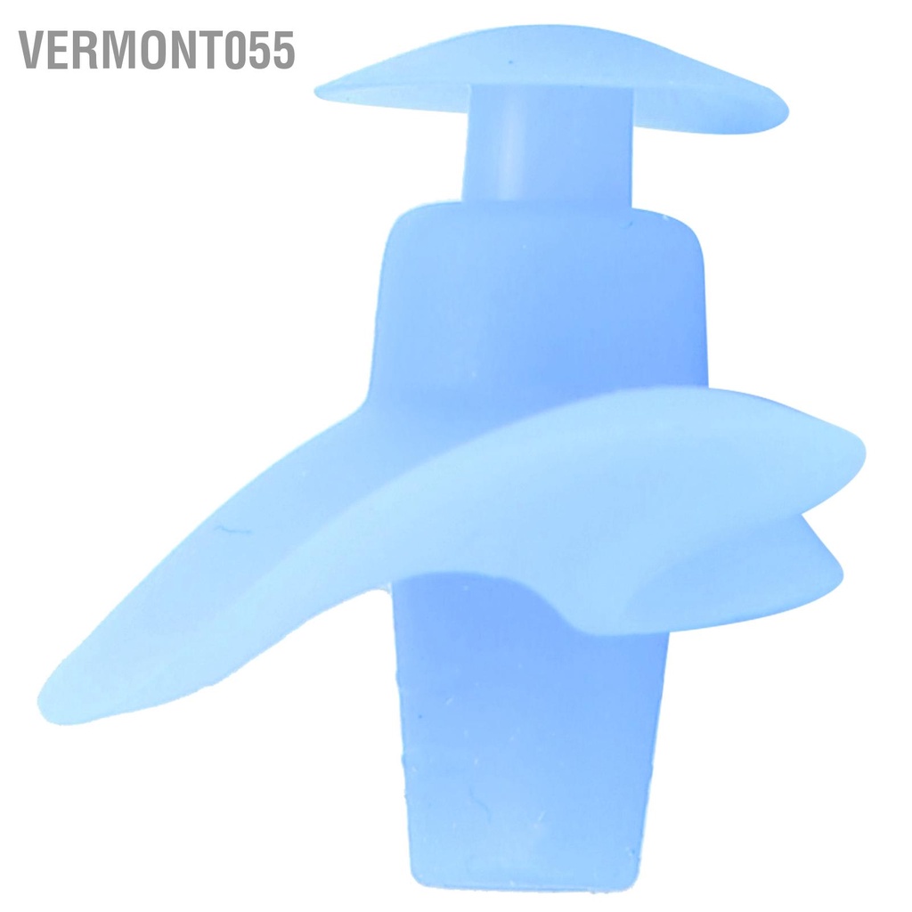 Vermont055 TOSWIM 1 Cặp Nút Tai Bơi Silicone Mềm Chống Nước Có Thể Tái Sử Dụng Cho Người Lớn