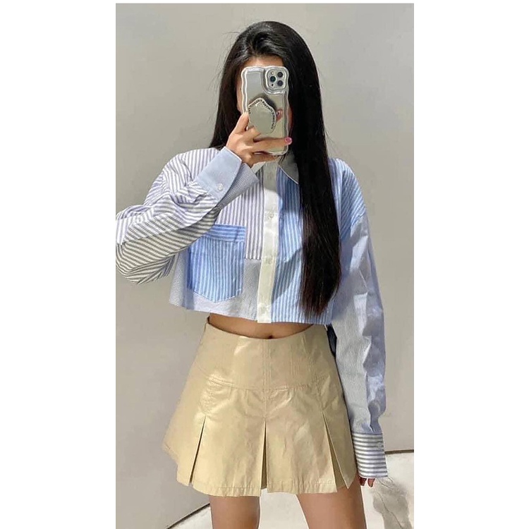 Zara Mùa Hè Mới Phù Hợp Với Sọc Chắp Vá Mới 3301278 3125277 3127277 3451277