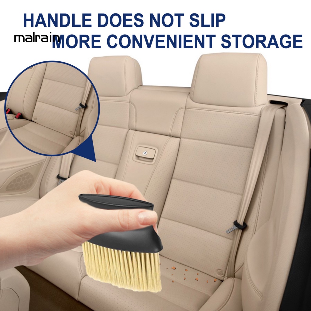 Bộ 2 Bàn Chải Siêu Mềm Làm Sạch Máy Điều Hòa Xe Hơi Chống Trầy Xước