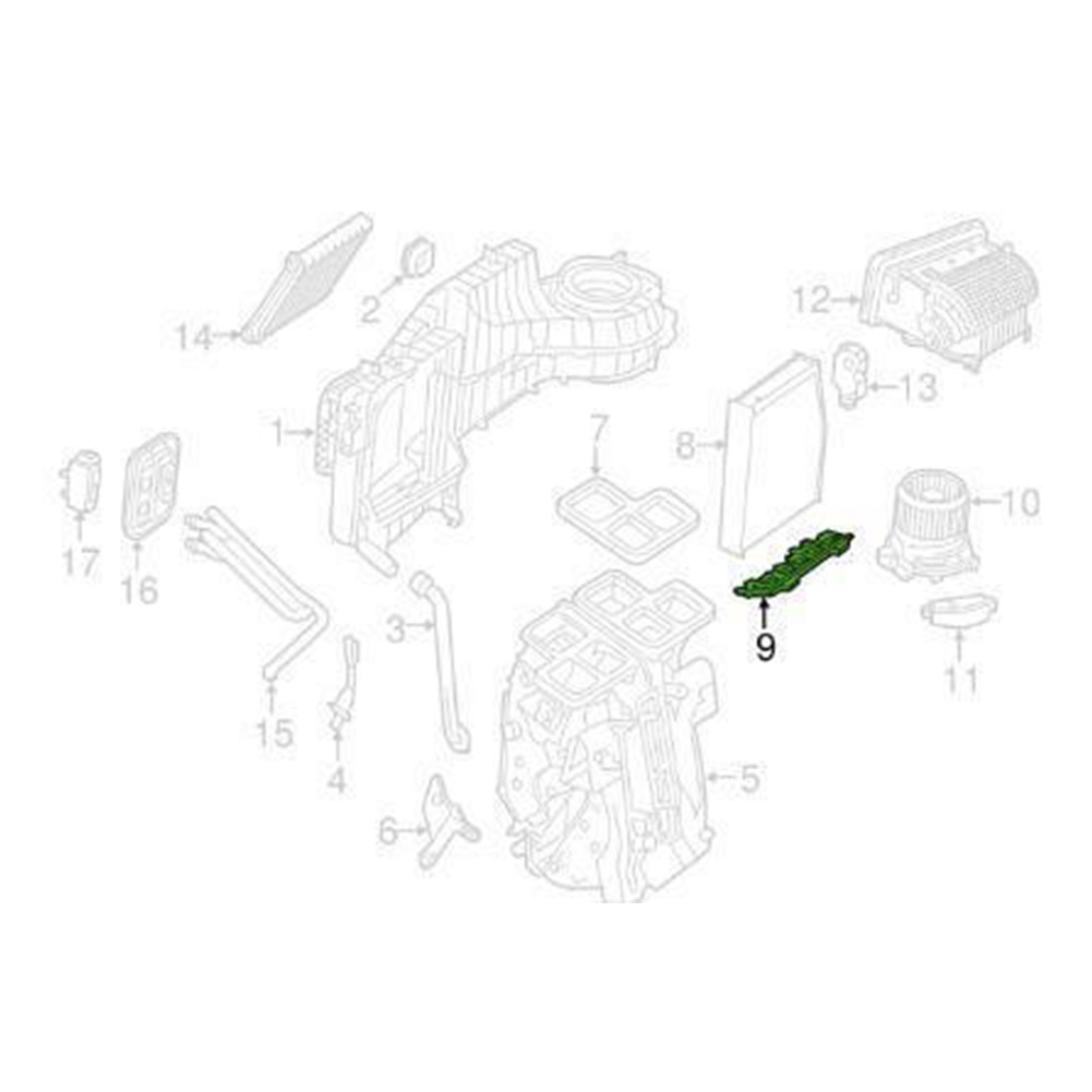 Nắp Bộ Lọc Khí Màu Đen Chuyên Dụng Cho Mercedes Correct GLA A2468300142