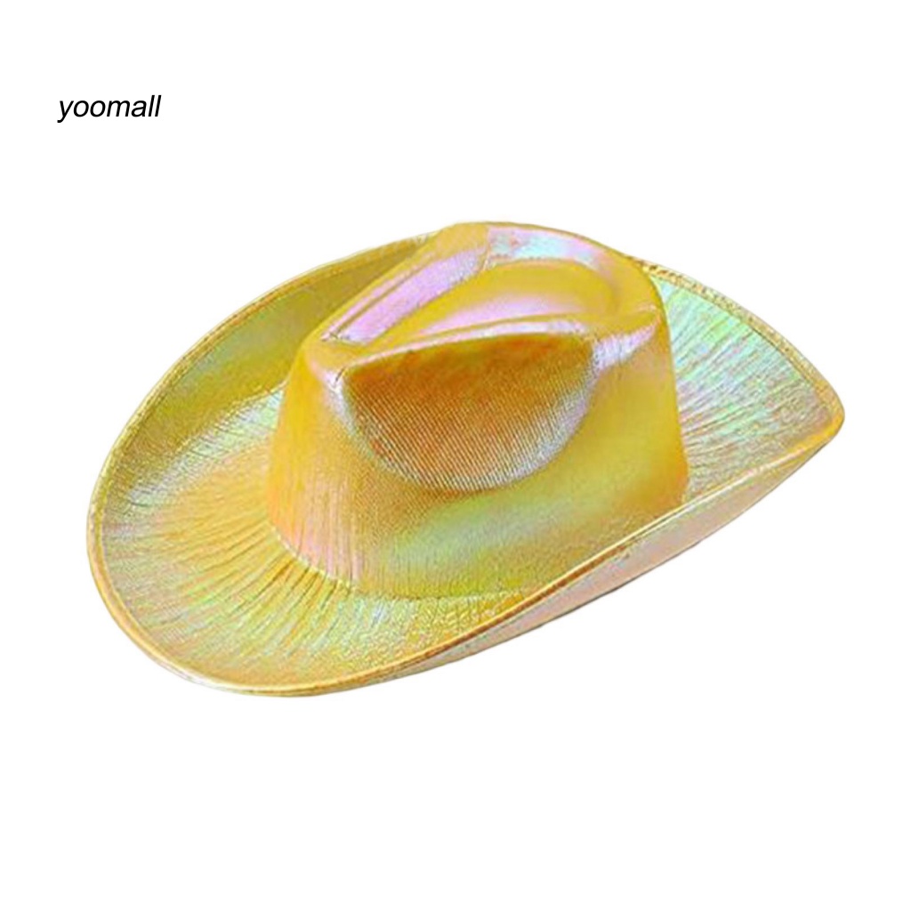 Mũ Cao Bồi Tây Mặt Lõm Rộng Màu Sắc Tươi Sáng Dùng Hóa Trang Tiệc Tùng Cho Nữ