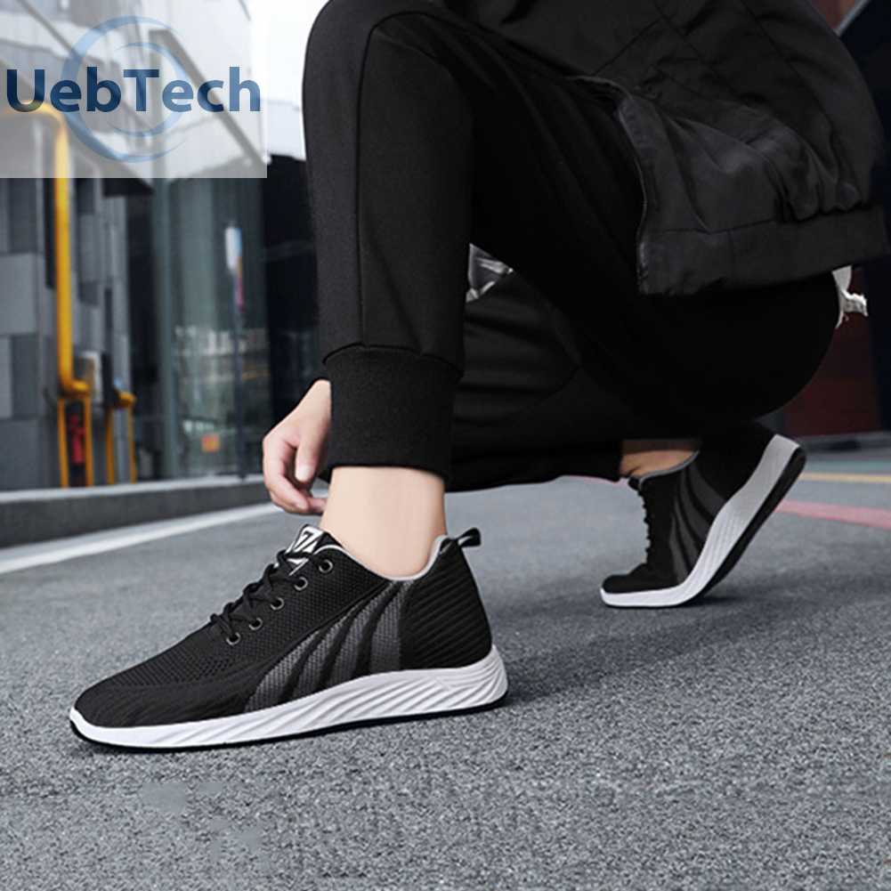 Giày Chạy Bộ Thể Thao Đế Mềm Cột Dây Thoáng Khí Cho Nam