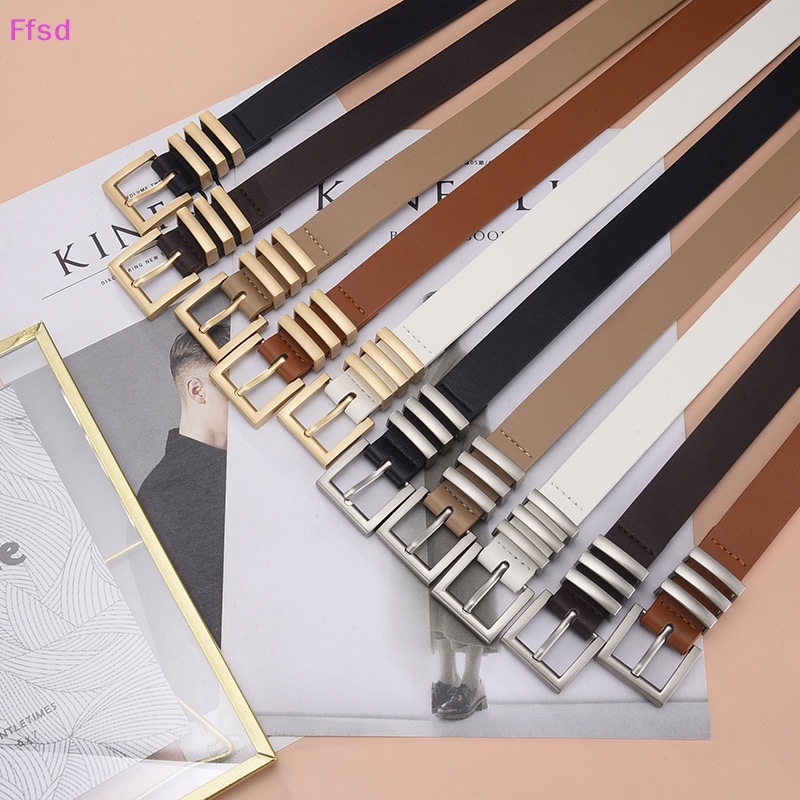 Thắt Lưng Da PU Màu Đất Phong Cách Hàn Quốc Thời Trang Cho Nữ