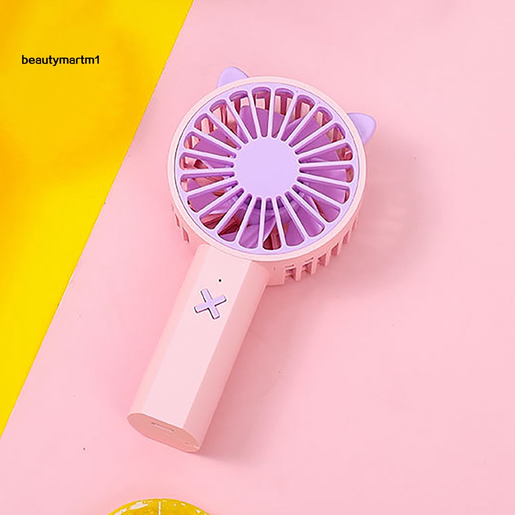 [BMM1] Quạt Cầm Tay Để Bàn Thiết Kế Hoạt Hình Kích Thước Bỏ Túi Yên Tĩnh Cho Trẻ