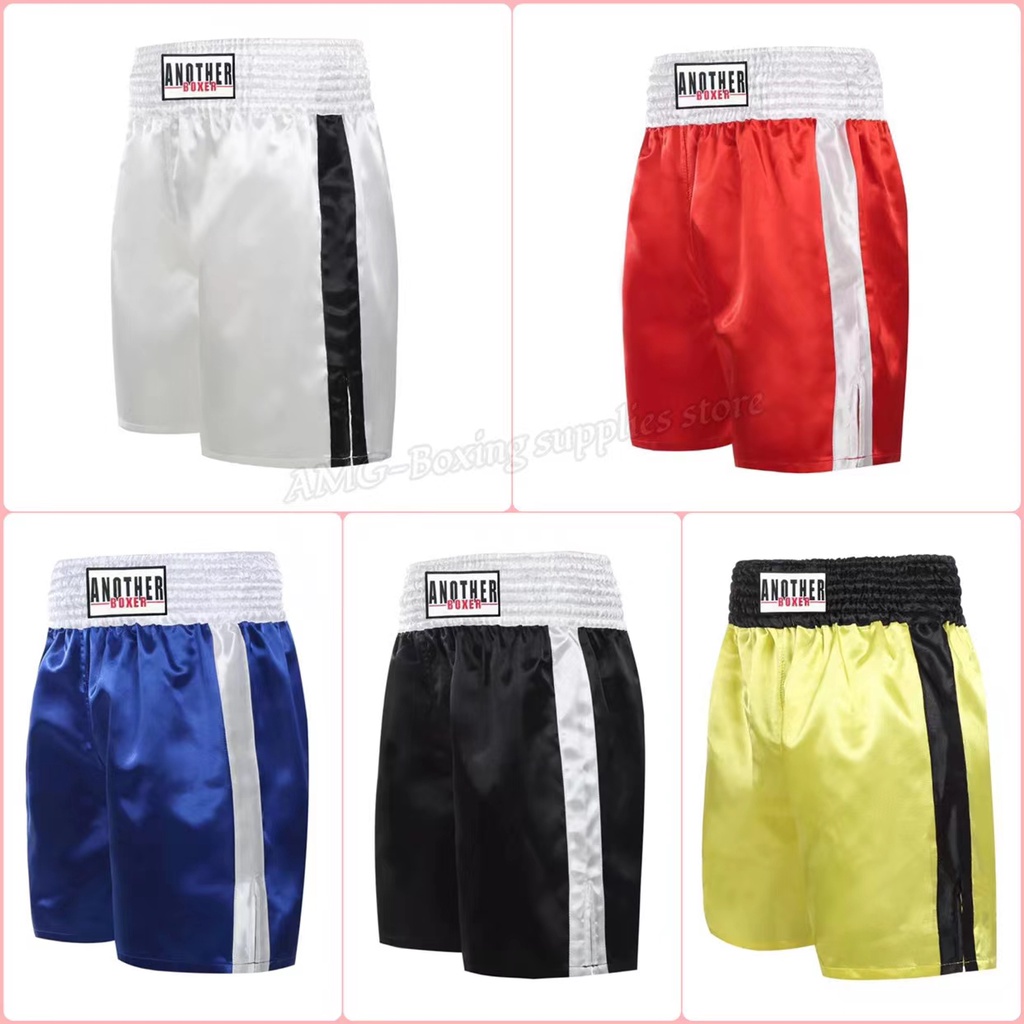 Quần Short Tập Đấm Bốc Eo Cao Thêu Họa Tiết Nhiều Màu Tùy Chọn Phong Cách Arena Dành Cho Nam Và Nữ
