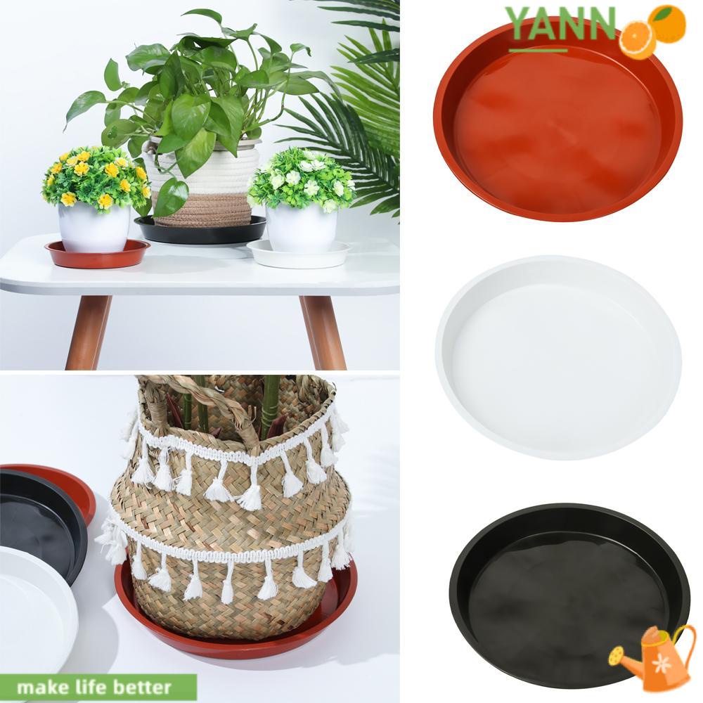 Set 1 Khay Tròn Bằng Nhựa Bền Đựng Đĩa / Nước Sốt Cho Sân Vườn