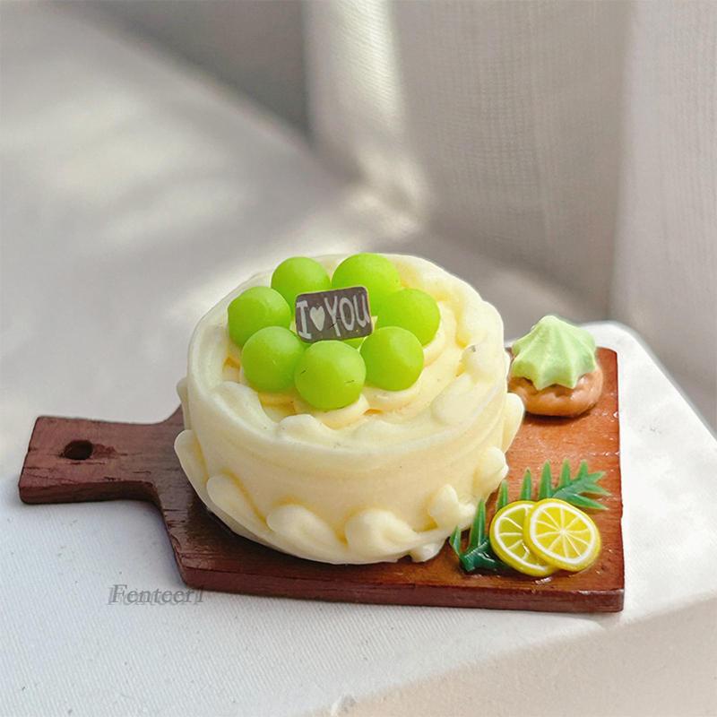 [Fenteer1] Đồ Chơi Búp Bê 1: 6 1: 12 Trang Trí Bánh Kem