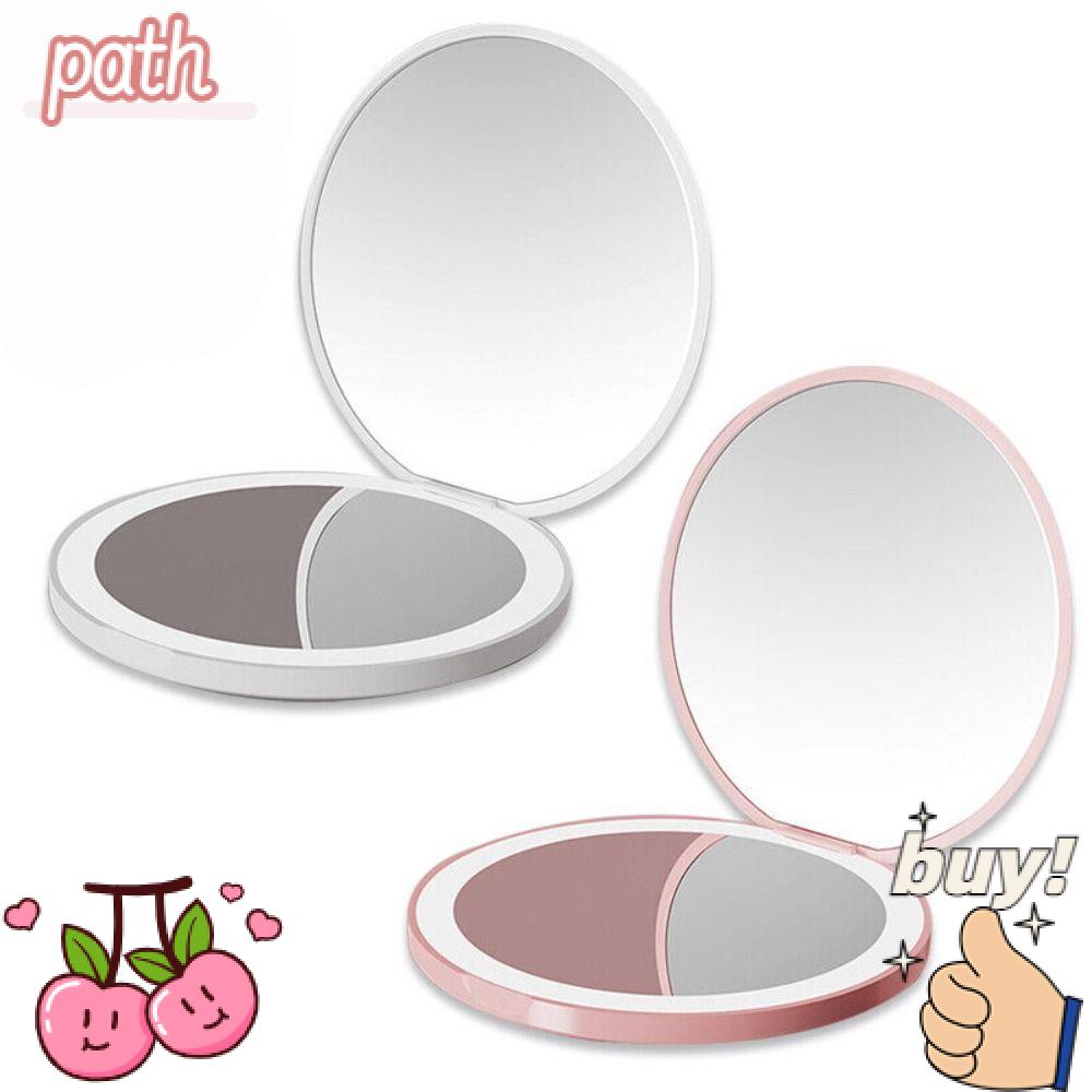Gương Trang Điểm Mini Có Đèn Led Sạc USB Thời Trang