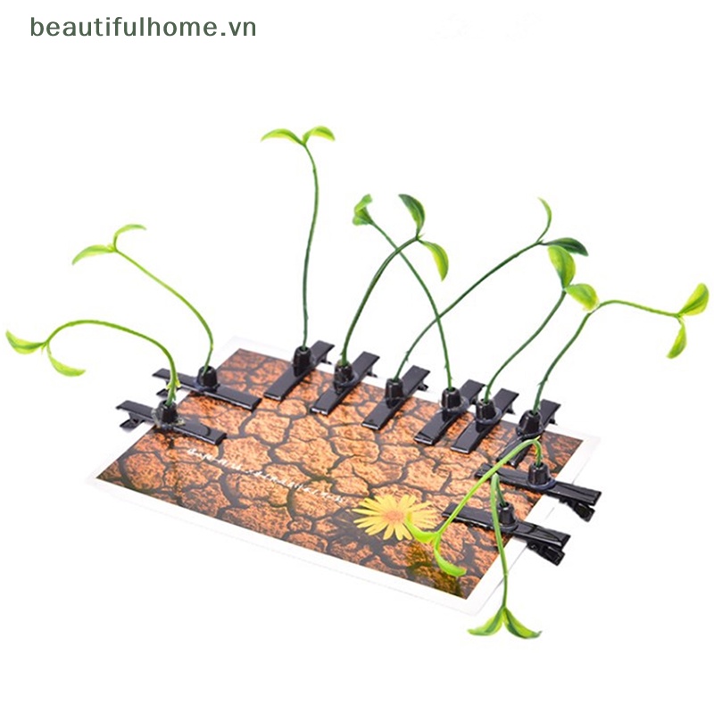 Set 4 Kẹp Tóc Cỏ Vui Nhộn Thời Trang Unisex