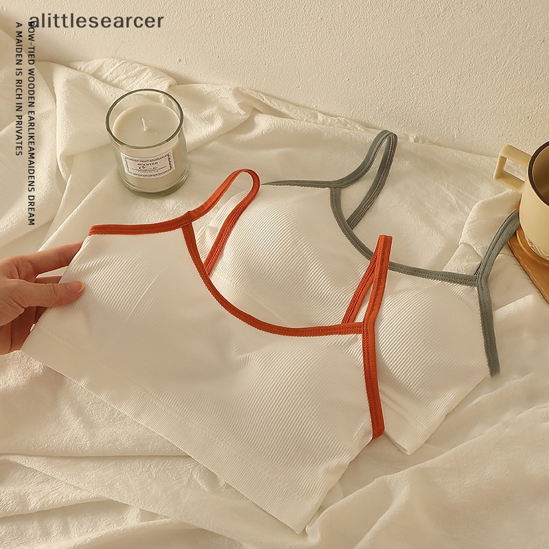Er Áo Ngực Thể Thao cotton Không Đường May Hở Lưng Nâng Ngực Cho Nữ n