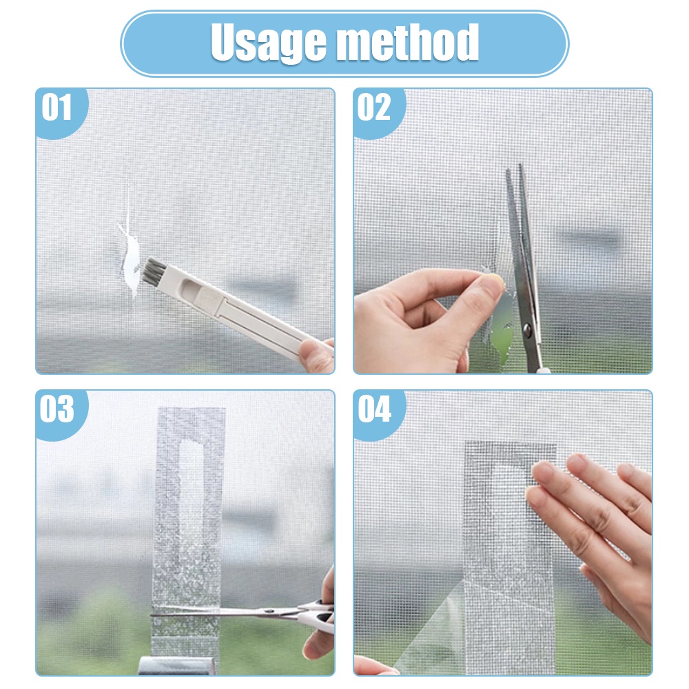Băng Keo Lưới Tự Dính Chống Thấm Nước Chống Muỗi Dán Sửa Chữa Cửa Sổ