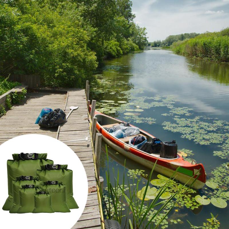 1 [Fenteer1] 6 Túi Khô Chống Thấm Nước Nhiều Màu Sắc Nổi Bật Cho Thuyền