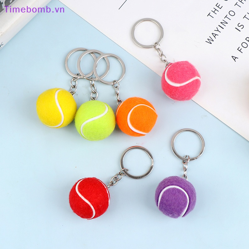 # Túi Đeo Chéo Thời Trang Hàn Cho Nữ # Móc Khóa Kim Loại Hình Quả Bóng Tennis Màu Bạc