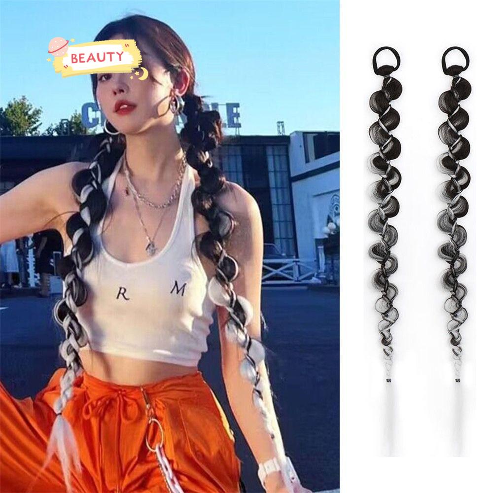 Bím Tóc Giả Thắt Bím Bằng Sợi Tổng Hợp Và Mát Mẻ Dành Cho Bạn Gái Tập Boxing