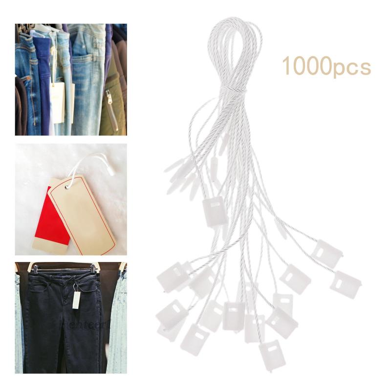 Set 1 / 1000 Nhãn Treo Quần Áo Hình Vuông Màu Đen