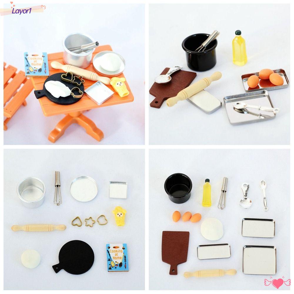 Mô Hình Chảo Nướng Bánh Tỉ Lệ 1: 12 Cho Nhà Búp Bê LAYOR1