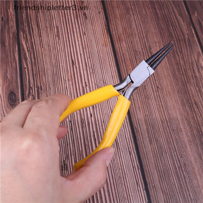 Kìm Mũi Tròn Mini Bằng Thép Carbon Làm Trang Sức Thủ Công