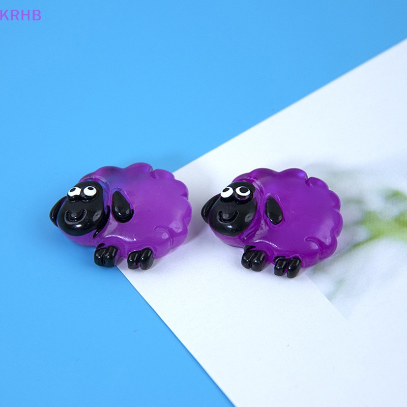 Set 5 Mô Hình Chú Cừu Bằng Nhựa Phát Quang Dùng Trang Trí Độc Đáo Mới