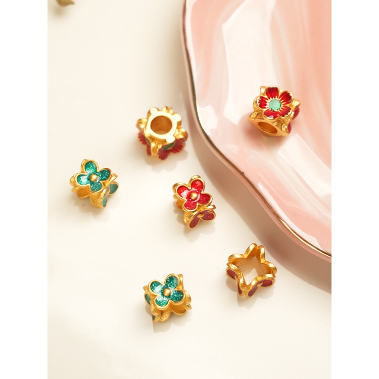 Phụ Kiện Hạt Xỏ Vòng Tay Tự Làm Xâu Chuỗi Hạt Màu Vàng Kim Bền Bỉ Bảo Quản Vòng Tay Seiko Phiên Bản Retention diy