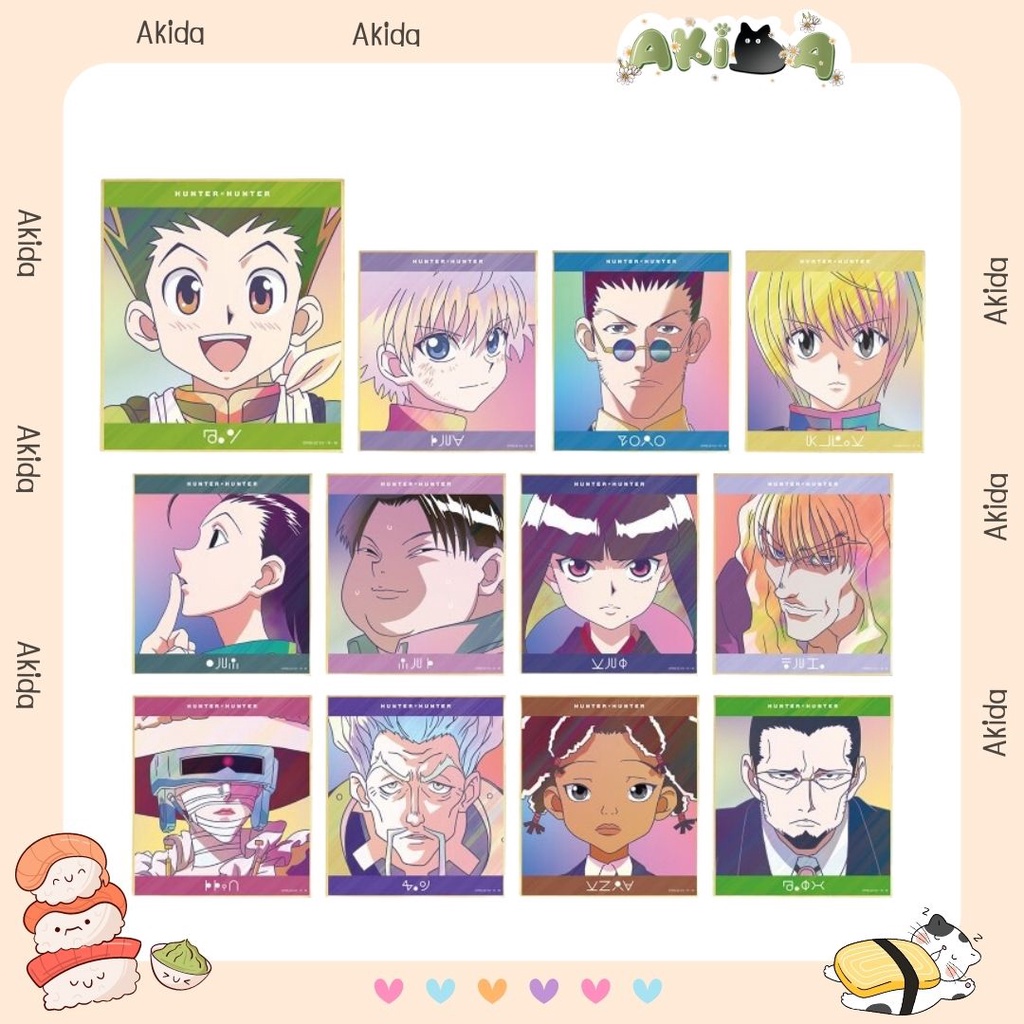 Pack random/ thẻ nhân phẩm - Mini shikishi Ani art - Hunter x Hunter