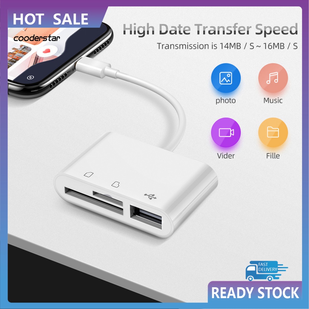 Đầu Đọc Thẻ Nhớ Chuyển Đổi Dữ Liệu Tốc Độ Cao Không Cần Lái Kích Thước Nhỏ Gọn Cổng Type-C