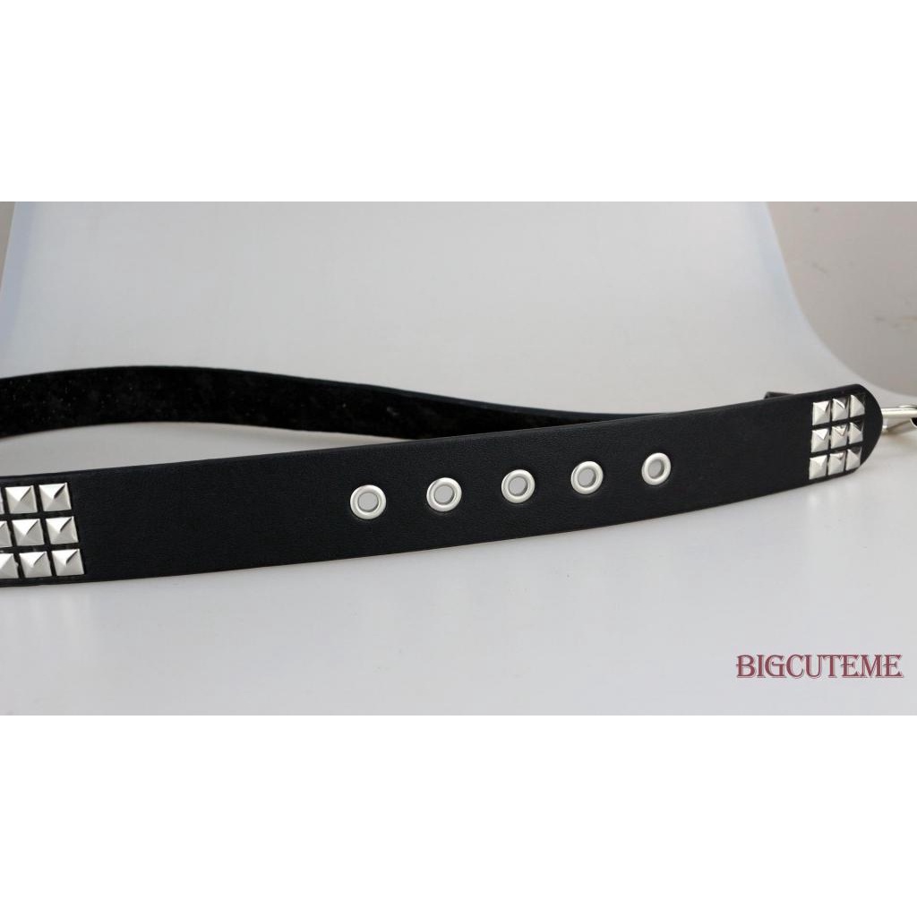 Thắt Lưng Da PU Đính Đinh Tán Có Thể Điều Chỉnh Kích Thước 105 / 115 / 125cm Thời Trang Unisex