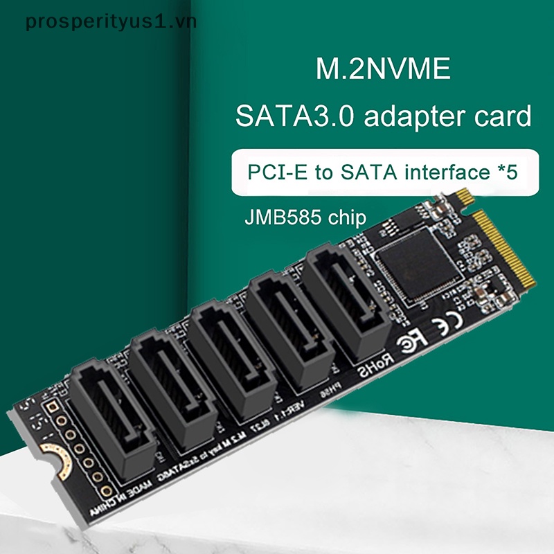 Card Chuyển Đổi PCI-E PCIE X4 X8 X16 Sang 6 Cổng 3.0 SATA M.2 NVME ASM1166 Chuyên Dụng