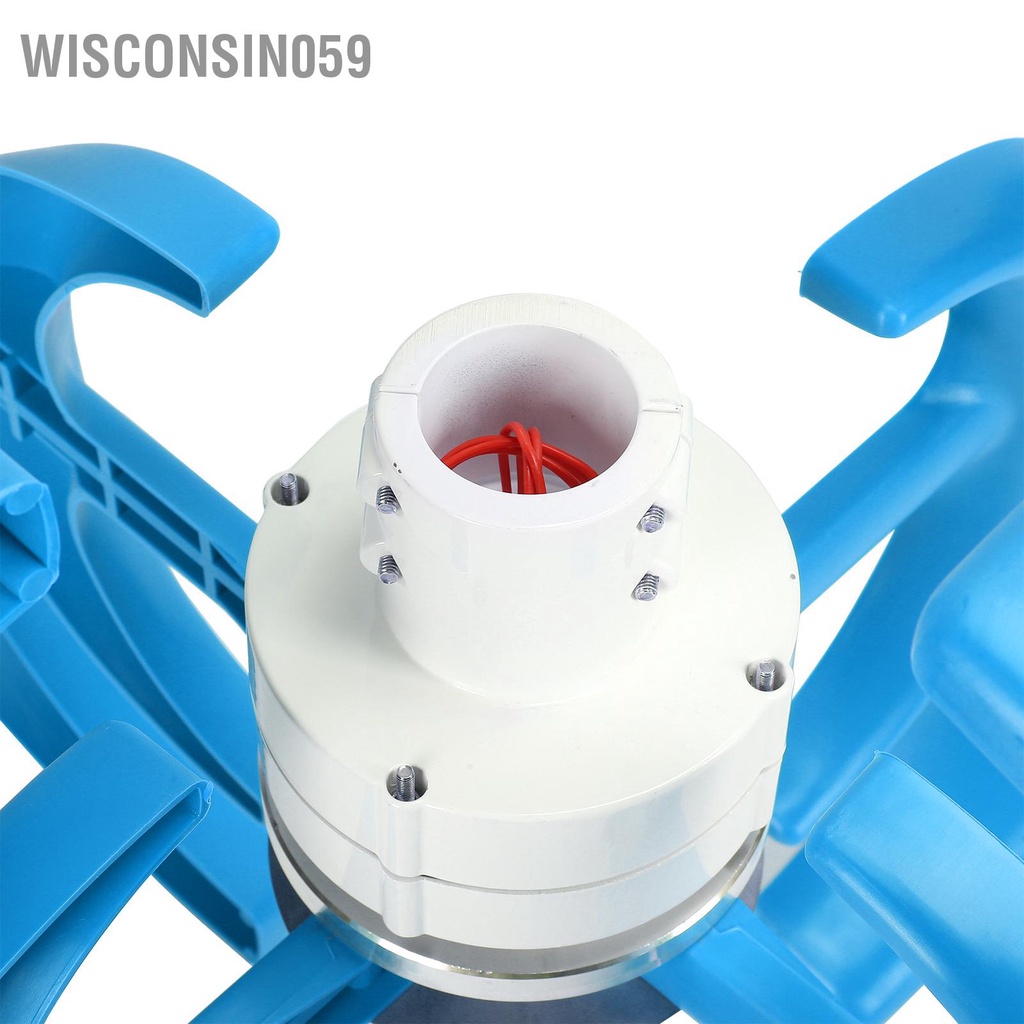 Bộ tua bin gió 1200W Máy phát điện 4 cánh Động cơ AC Hệ mặt trời Loại đèn lồng  【Wisconsin059】