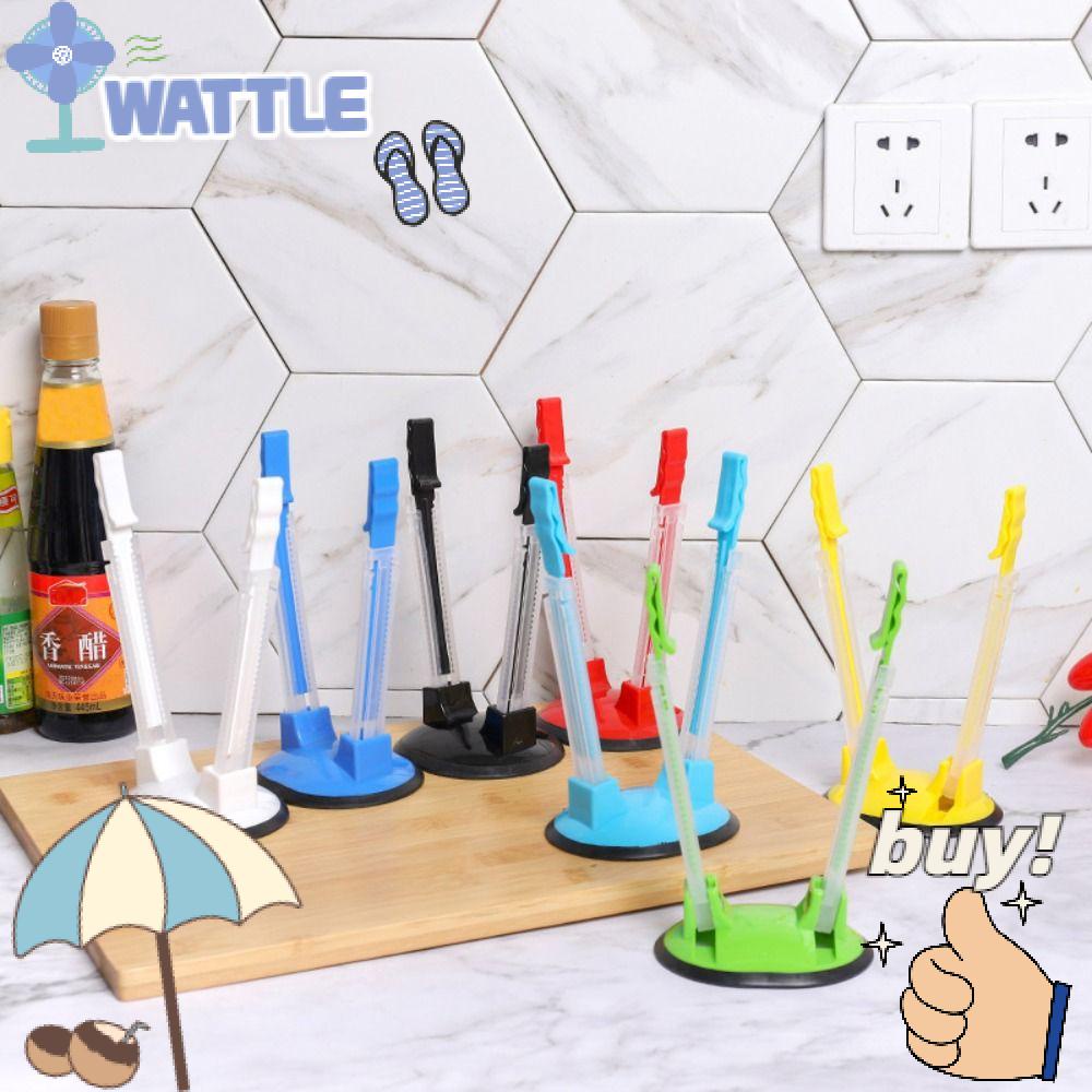 Kẹp Túi WTTLE Di Động. Giá Đỡ Túi Đựng Đồ Dùng Nhà Bếp Bằng Nhựa Có Thể Điều Chỉnh Tiện Dụng