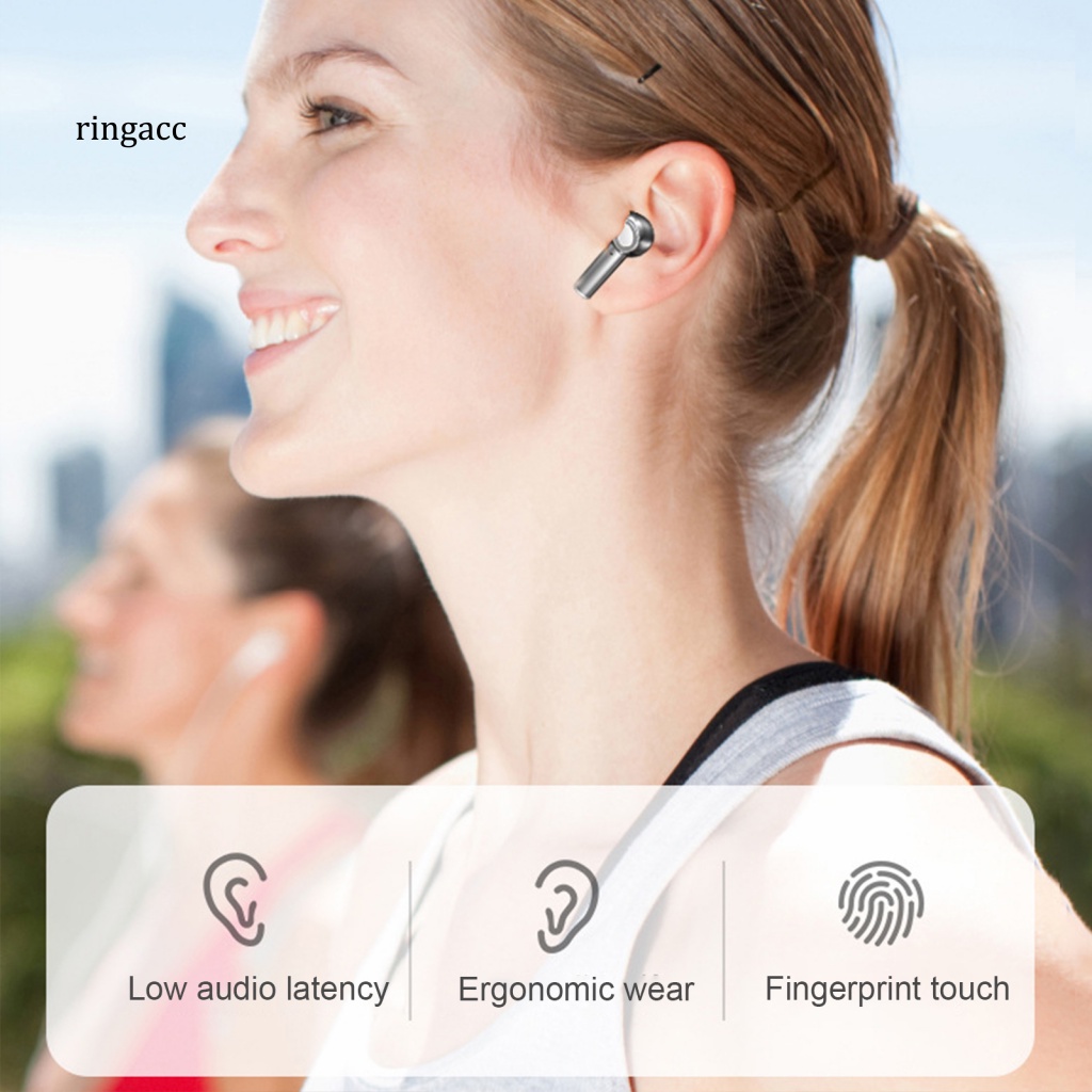 1 Cặp Tai Nghe Nhét Tai Nano3 Không Dây Chống Nước Trong Suốt Giảm Tiếng Ồn Điều Khiển Cảm Ứng