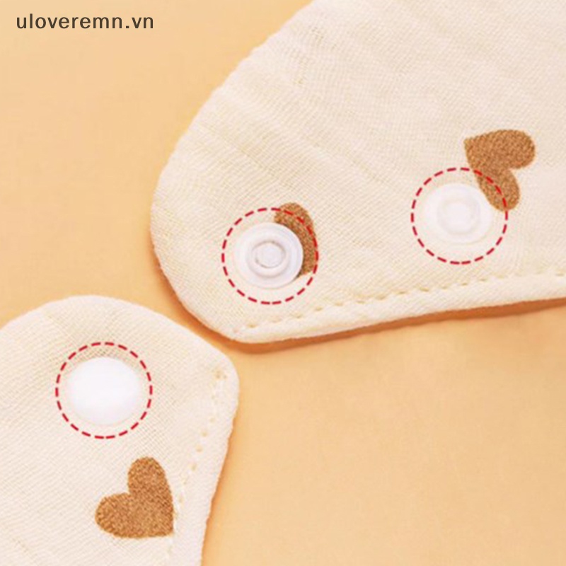 Yếm Ăn Cotton Sáu Lớp Xoay 360 Độ Xinh Xắn Tiện Dụng Cho Bé