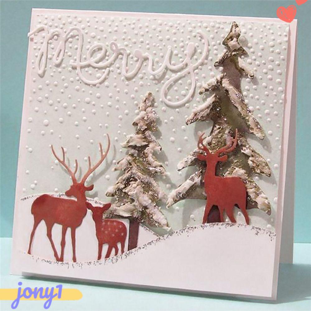 Set 3 Khuôn Cắt Giấy Kim Loại Hình Chủ Đề Năm Mới