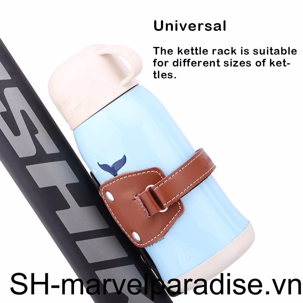 Giá Đỡ Bình Nước Bằng Da Bò Gắn Xe Đạp Tiện Lợi