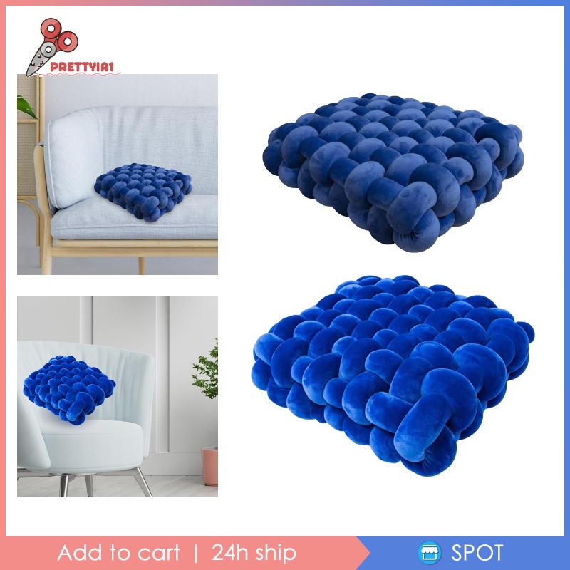 Gối Thắt Nút Bằng Sợi Dệt Tay Thời Trang [Prettyia1] Cho Nhà Hàng / Quán Bar / Sân Vườn