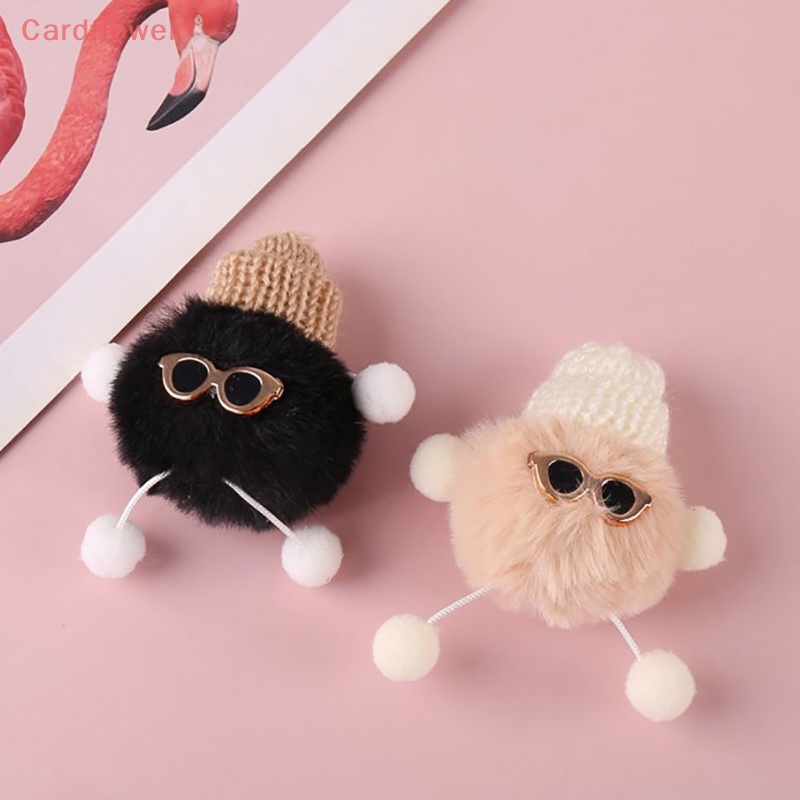 &lt; Cardflower &gt; Móc Khóa Búp Bê Quả Cầu Lông Xù Nhiều Màu Sắc Sáng Tạo Phụ Kiện Quyến Rũ Cho Nữ Mới