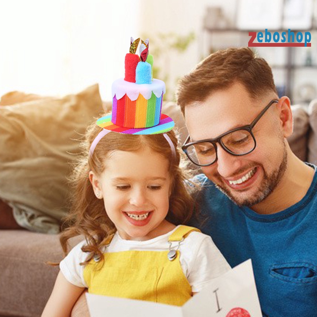 Cài Tóc Thủ Công Màu Sắc Tươi Sáng Tùy Chỉnh Trang Trí Tiệc Sinh Nhật Cho Bé