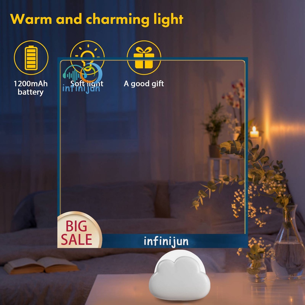 Đèn Ngủ LED Bằng Nhựa Đa Năng Tiện Dụng