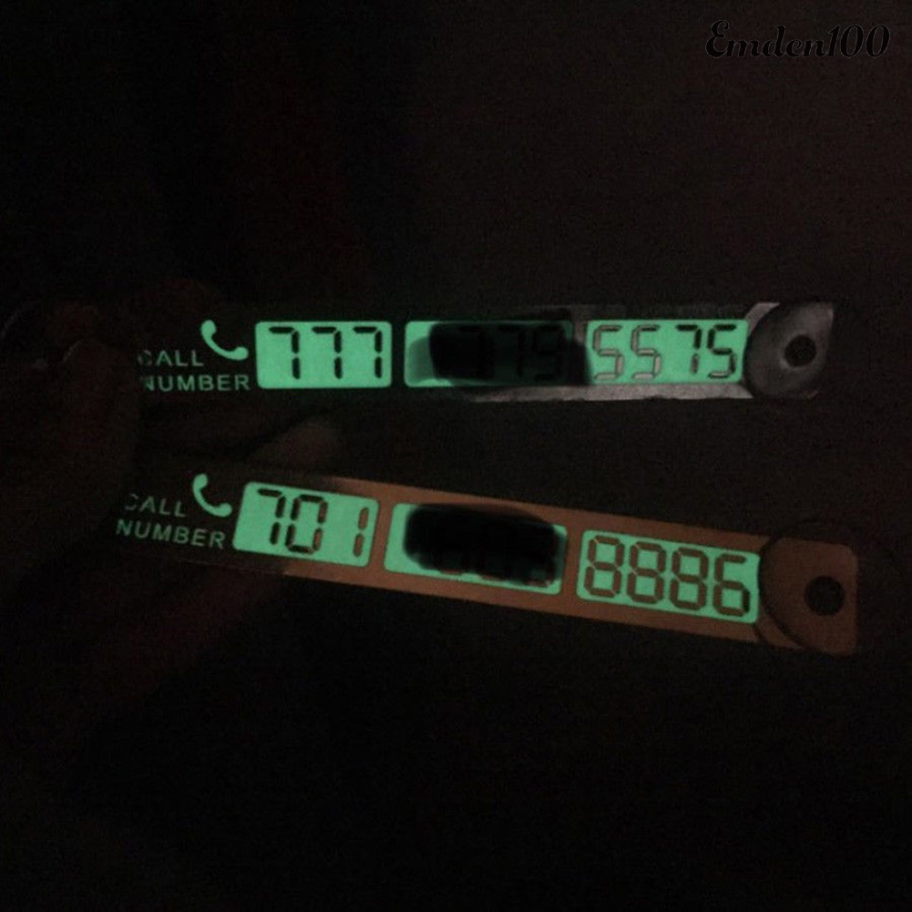 Bảng Số Điện Thoại Đỗ Xe Tạm Thời Phát Quang