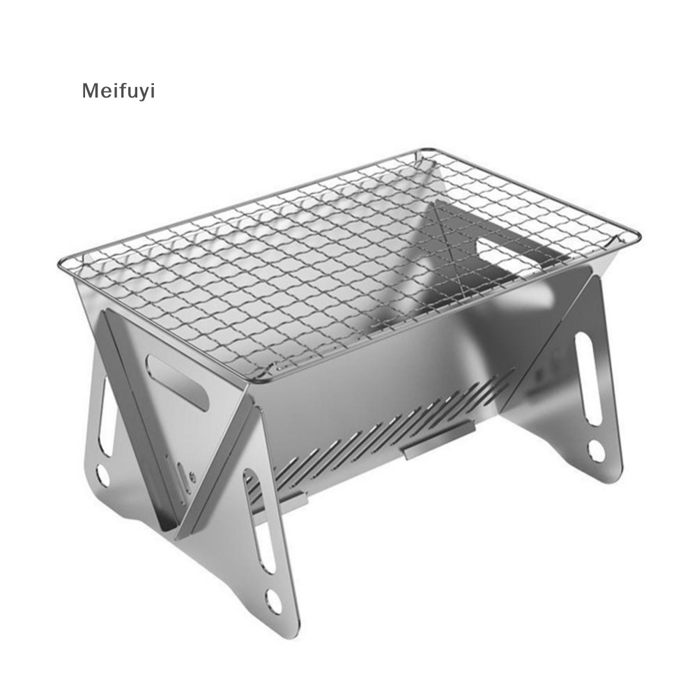 Lò Nướng BBQ Bằng Thép Không Gỉ Tiện Dụng Cho Hoạt Động Ngoài Trời