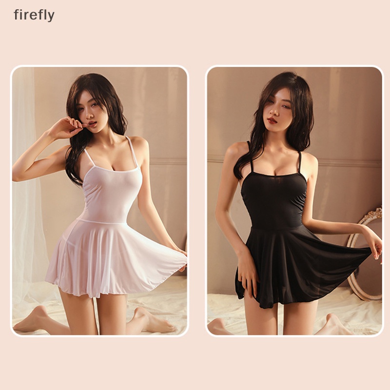 [firefly] Đầm Ngủ Ngắn Hai Dây Hóa Trang Cô Hầu Gái Babydoll Gợi Cảm [VN]