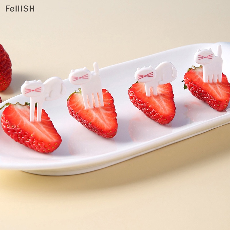 Set 6 Nĩa Ăn Trái Cây Hình Động Vật Mini Dùng Trang Trí 439br