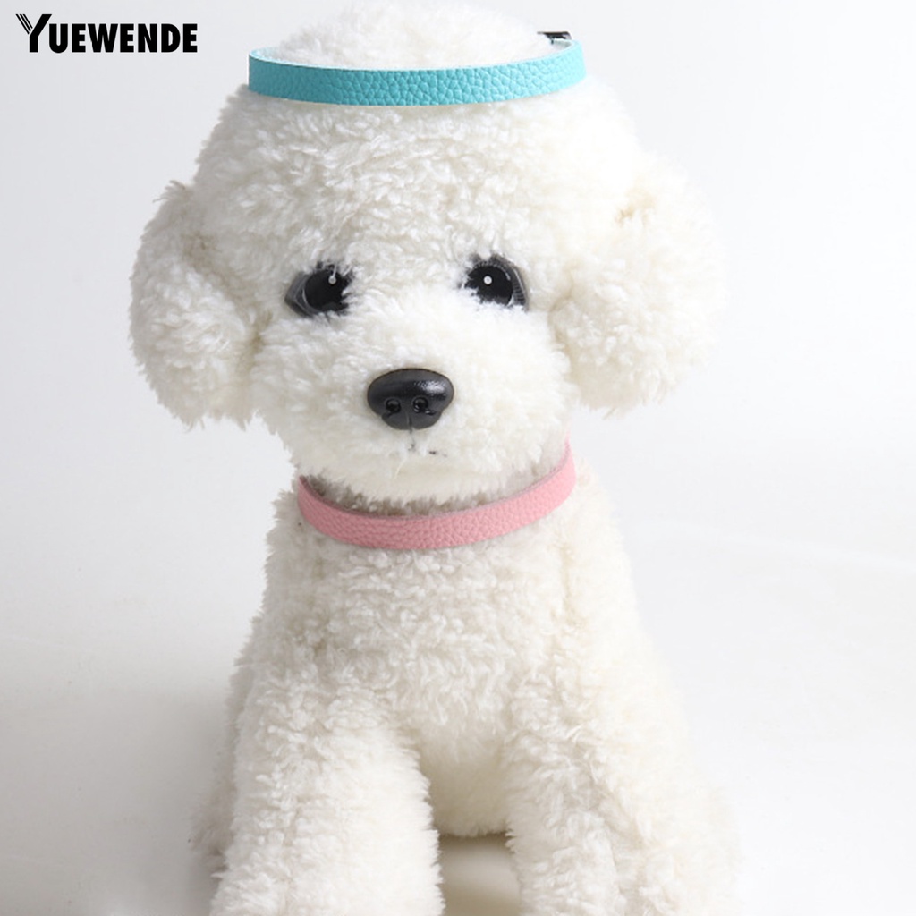 Vòng Cổ Giả Da Chống Cắn Có Thể Điều Chỉnh Gắn Chuông Cho Thú Cưng