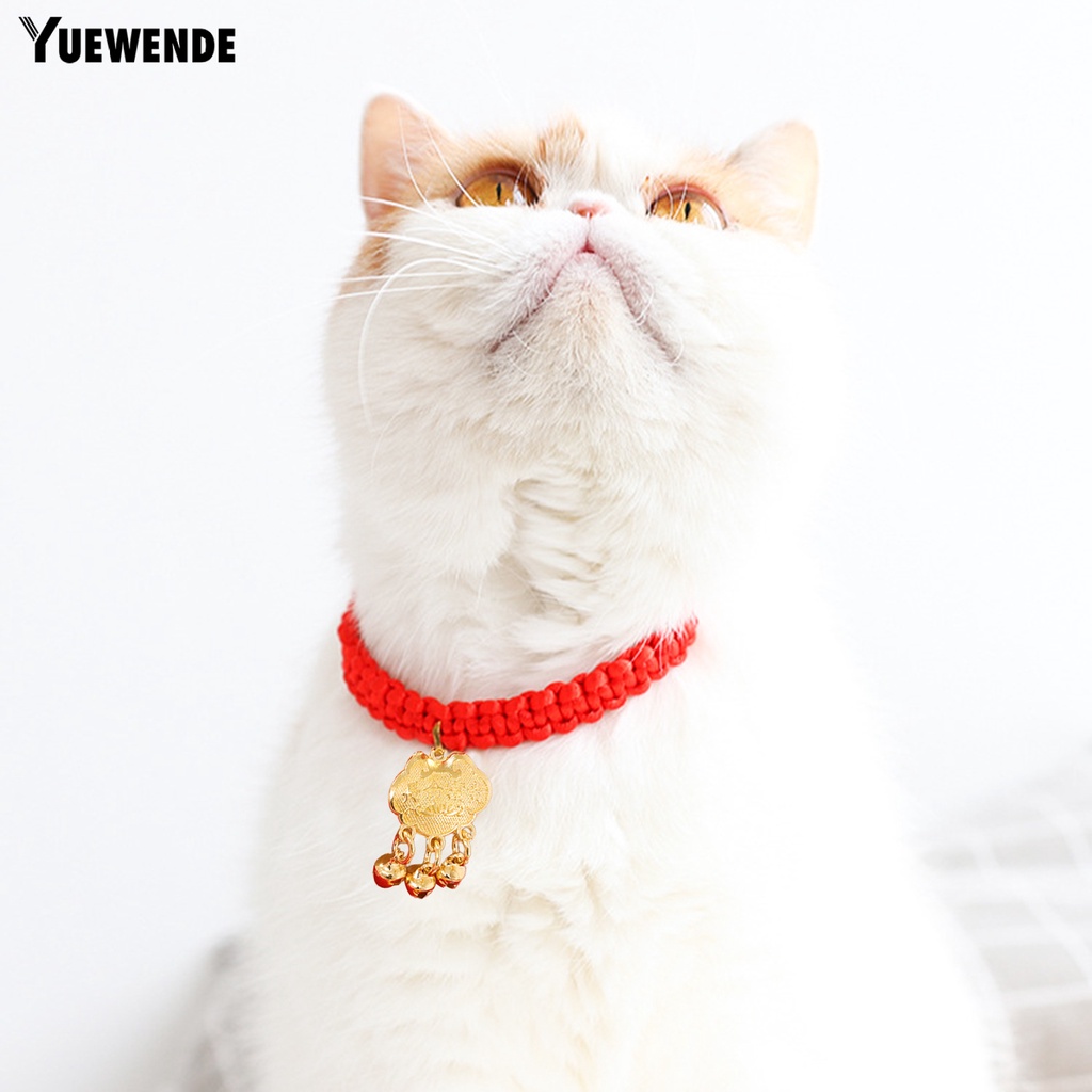 Yq.e Vòng Cổ Polyester Tinh Tế Khóa Chuông Chống Cắn Cho Thú Cưng Hàng Ngày