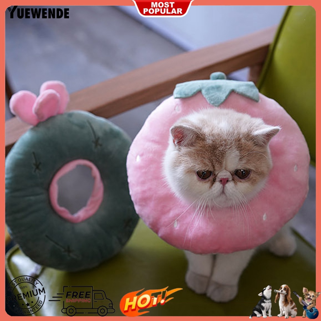 Yq.e Vòng Cổ Nylon Siêu Mềm Chống Mài Mòn Bảo Vệ Vết Thương Cho Mèo Elizabethan