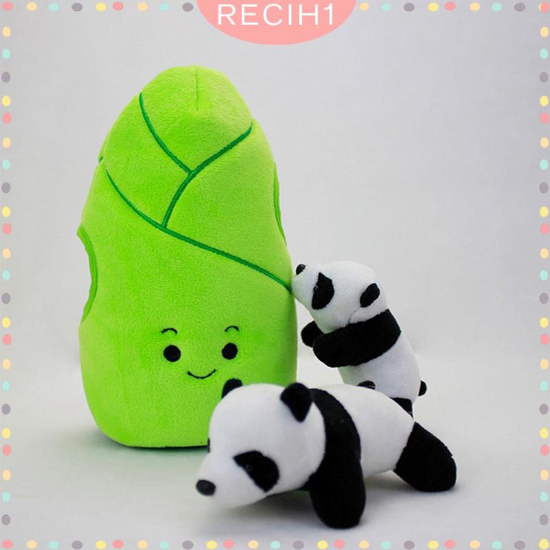 Set 4 Gấu Trúc Nhồi Bông Hoạt Hình Sáng Tạo Trang Trí Phòng Ngủ Cho Người Lớn Và Trẻ Em