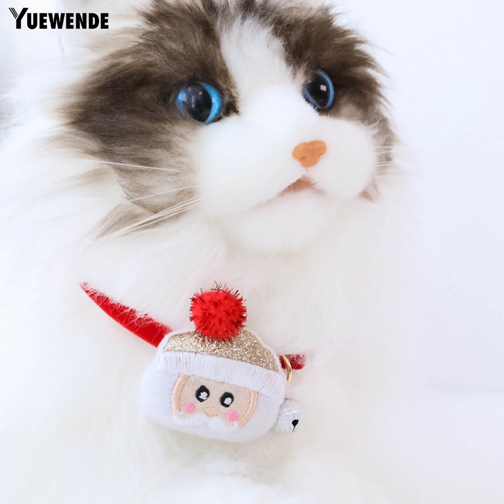 Yq.e Vòng Cổ Gắn Chuông Trang Trí Giáng Sinh Thân Thiện Với Da Cho Thú Cưng