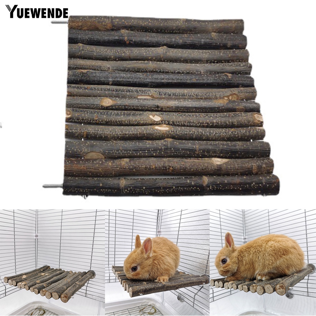 Bệ Đứng Bằng Gỗ Tự Nhiên Cho Thỏ / Chuột Hamster Leo Trèo